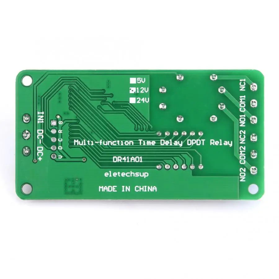 Многофункциональное Двухканальное реле времени DR42A01 DPDT0.1-9999 таймера задержки 12 В