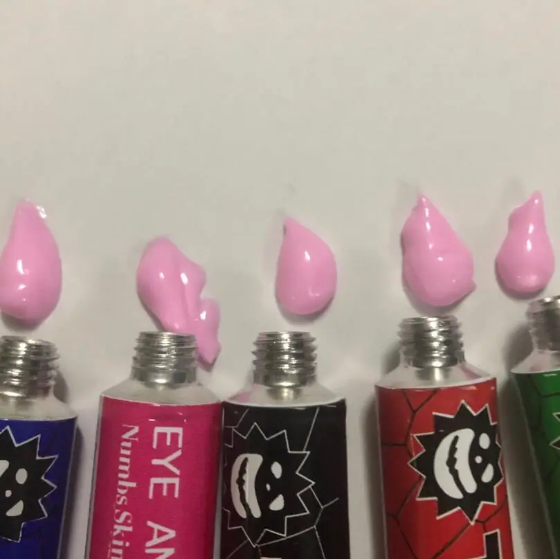 

10Pcs multiple choices Pink cream Befor for Operation Piercing Semi Permanent Makeup Eyebrow Lip Body tktx 10G