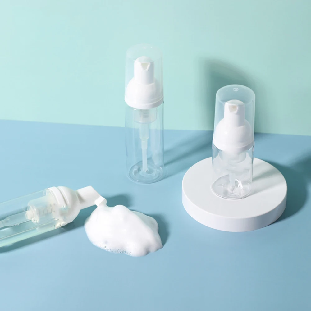 

Reusable Bottle Portable 50ml/60ml White Empty Plastic Foaming Dispenser