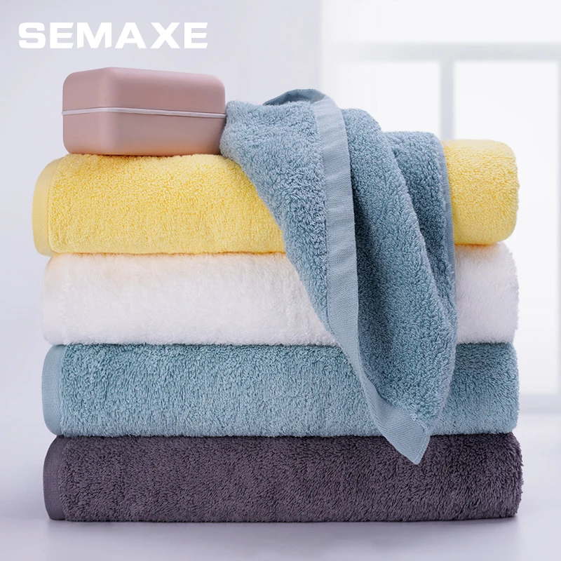 semaxe towel 40x70cm soft towel kit 100 cotton safety inspection and no fading bathroom high water absorption rate 4 towel kit free global shipping