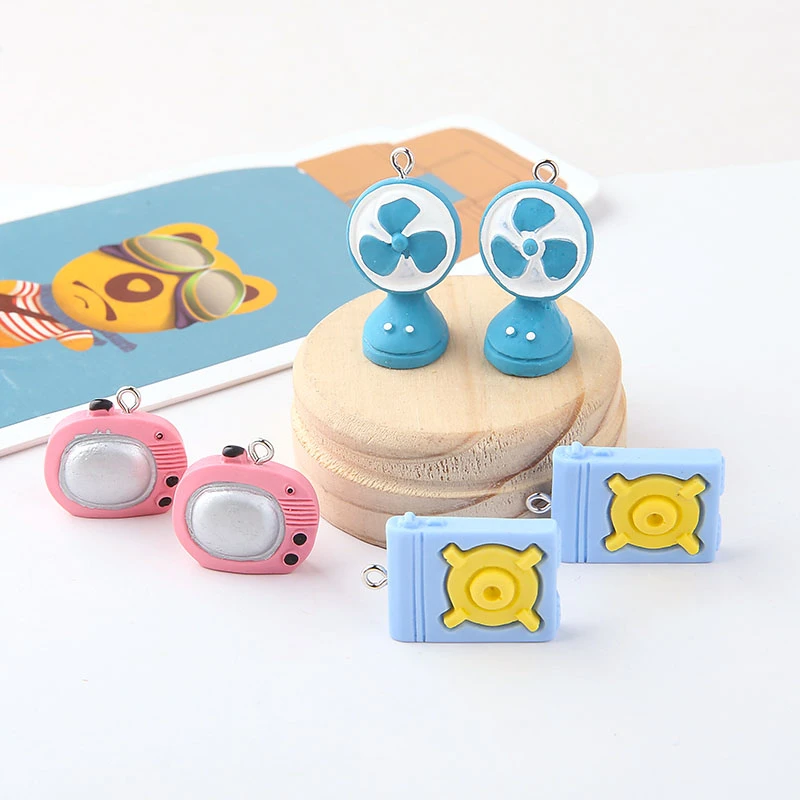 6 шт. забавные мультяшные сережки милые серьги из смолы для женщин и девочек