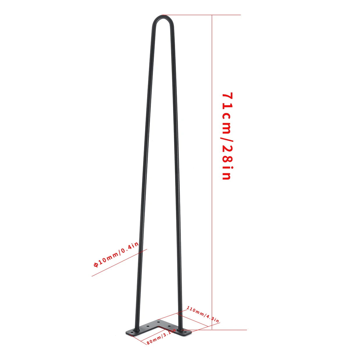 

4pcs Iron Metal Table Desk Legs Furniture Leg DIY Handcrafts Furniture Hairpin Legs Sofa Chairs Table legs Home Accessories