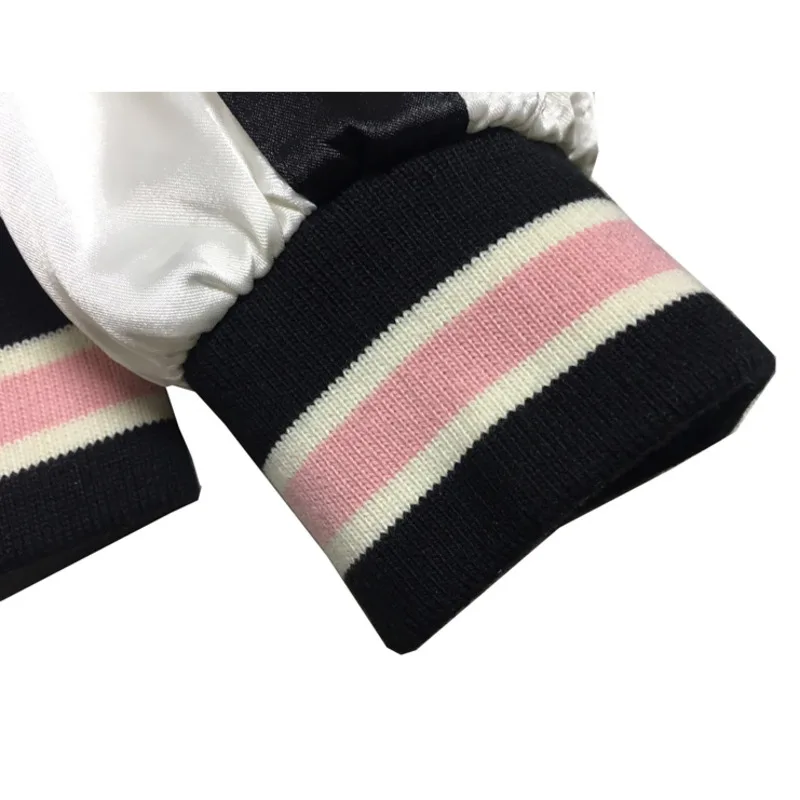 2021 куртка-бомбер с цветочной вышивкой журавлей женская повседневная