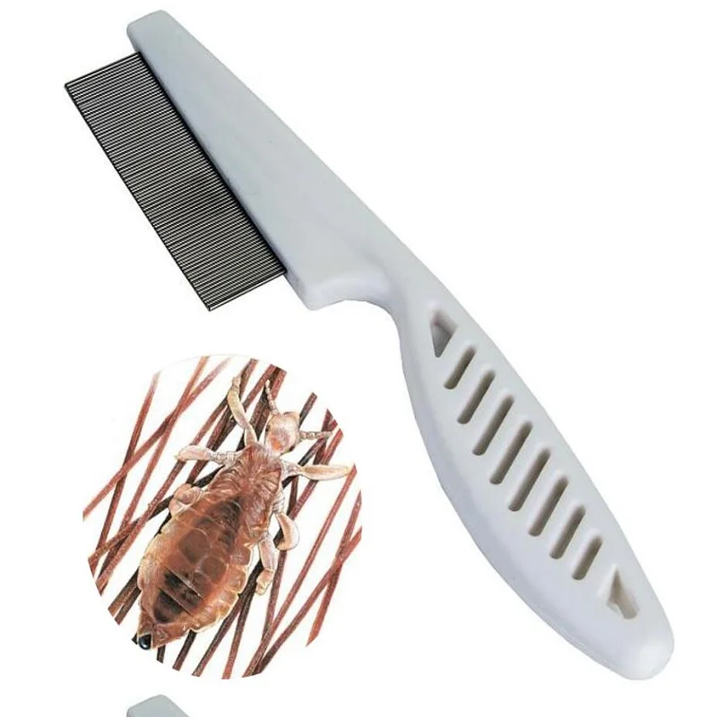

200PCS/LOT Cat Dog Metal Nit Head Hair Lice Comb Fine Toothed Flea Flee Handle For Pet