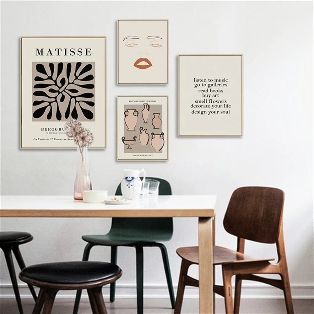 

Abstract Geometry Wall Art Poster Face Line Drawing Art Prints Quotes Canvas Painting Nordic Pictures Living Room Home Decor