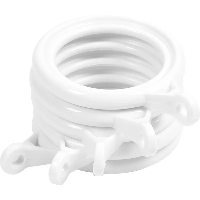 10 штук Кольца для вешалки для ванной комнаты с карнизом для штор с крючками для драпировки Верхний Римский крючок для шторы на штанге.