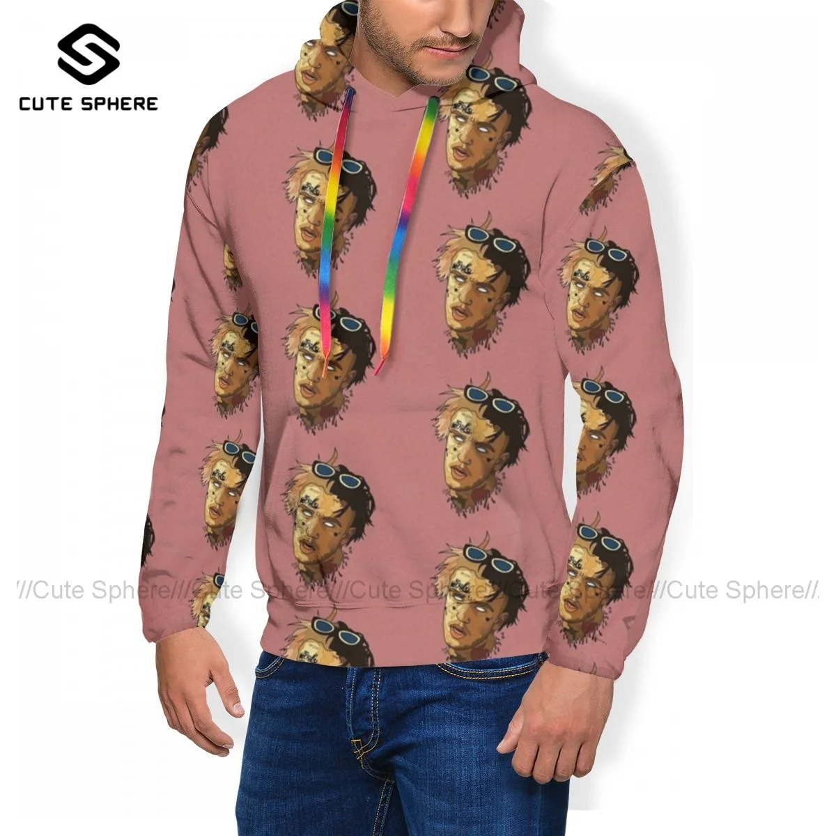

Lil Peep Hoodies Polyester Streetwear Pullover Hoodie Long Fashion Warm Hoodie XXX Men