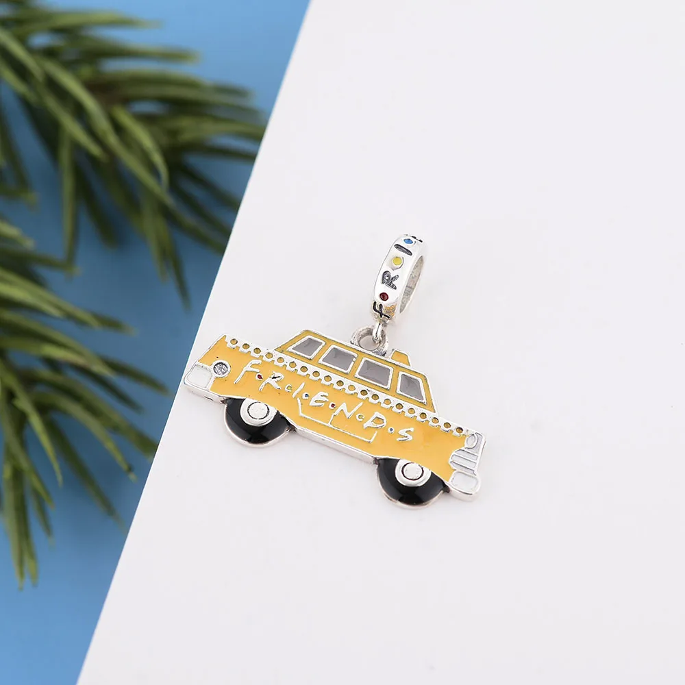 Подходящий оригинальный браслет-талисман желтая эмалированная Подвеска для ТВ