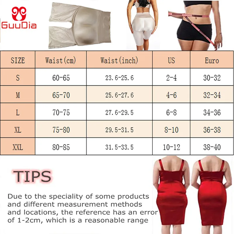 

GUUDIA Soft Fabric Waist Trainer for Women Shapewear Tummy Control Panty High Waist Butt Lifter Body Shaper Shorts Thigh Slimmer
