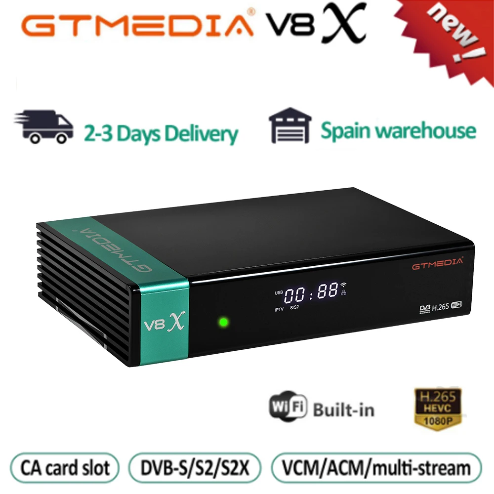 

Новое поступление Gtmedia V8X обновление GTMEDIA V8 NOVA DVB-S/S2/S2X SCART + CA спутниковый приемник ТВ приставка декодер