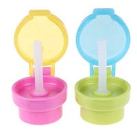 no spill choke water bottle cups adapter cap with tube drinking straw easy portable hygiene drink feeder for baby infants kid