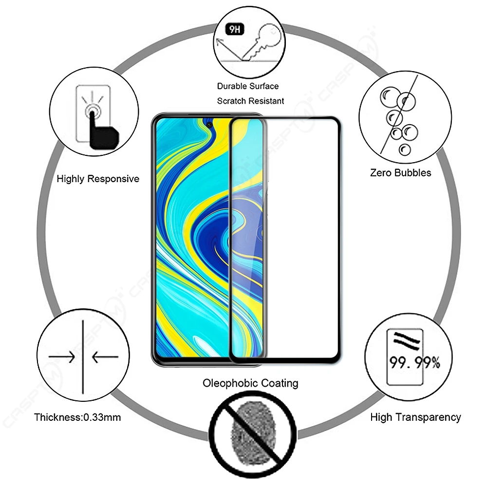 5D круглое изогнутое закаленное стекло для Samsung A51 A71 A70 полная защита экрана