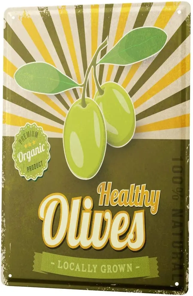 

SINCE 2004 tin Plate Kitchen Healthy Olives