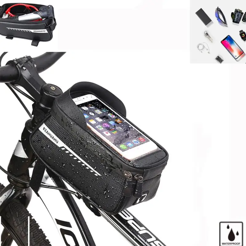 

Bike Rack Bag Rainproof Bicycle Bag Reflective Touchscreen Bag Bicycle Motorcycle Accessories Cycling Equipment Men's Backpack