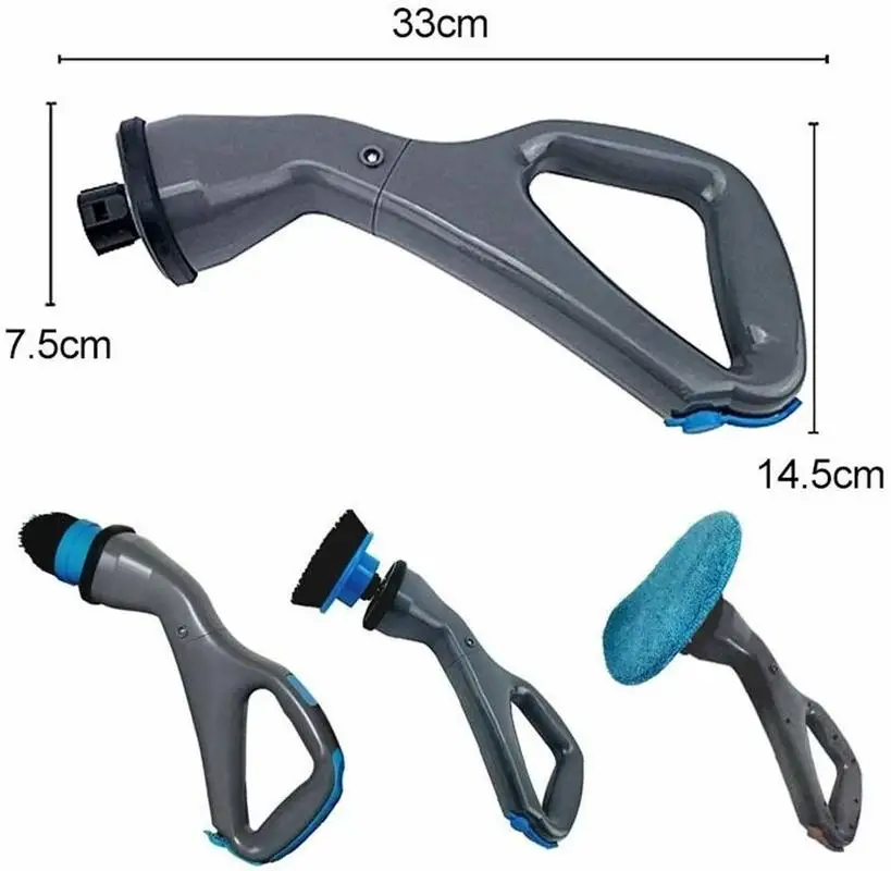 4 шт. Беспроводная портативная электрическая щетка для чистки мышц с насадками