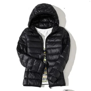 Женские всесезонные ультра легкий упаковочный пуховик водо-и ветра дышащей кожане мужские пальто больших Размеры женские куртки с капюшоном для девочек