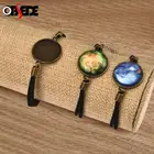 20 штук заготовки кожаных браслетов Подходит 2025 мм кабошоны разрисованные изделия из стекла браслет 