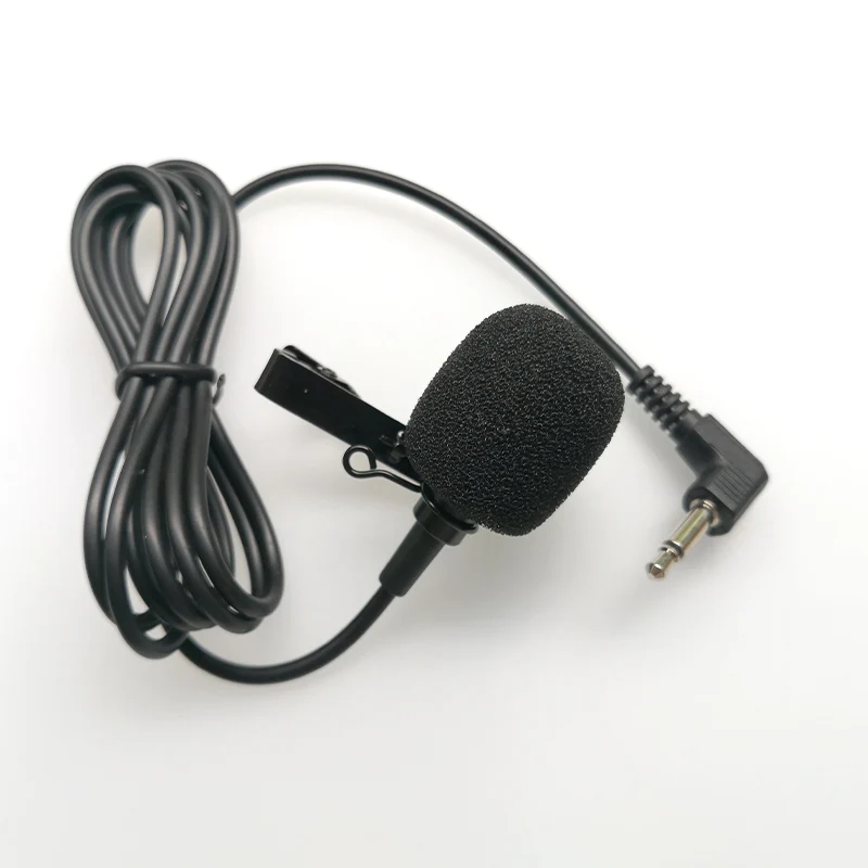 2.5mm 3.5mm Mono Condenser Microphone Collar Clip Metal Interview Recording Megaphone Amp Mini | Электроника