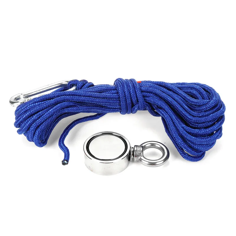 

Magnet 100/180/250/300KG Double-sided Round Fishing Circular Ring Hook Salvage Sea Neodymium Magnet Fishing Equipments Holder
