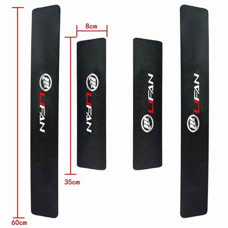 

4pcs/Set Car Interior Door Sill Protector Threshold Car Sticker For Lifan X60 X50 125cc 250CC 150CC 200CC 320 Car Accessories
