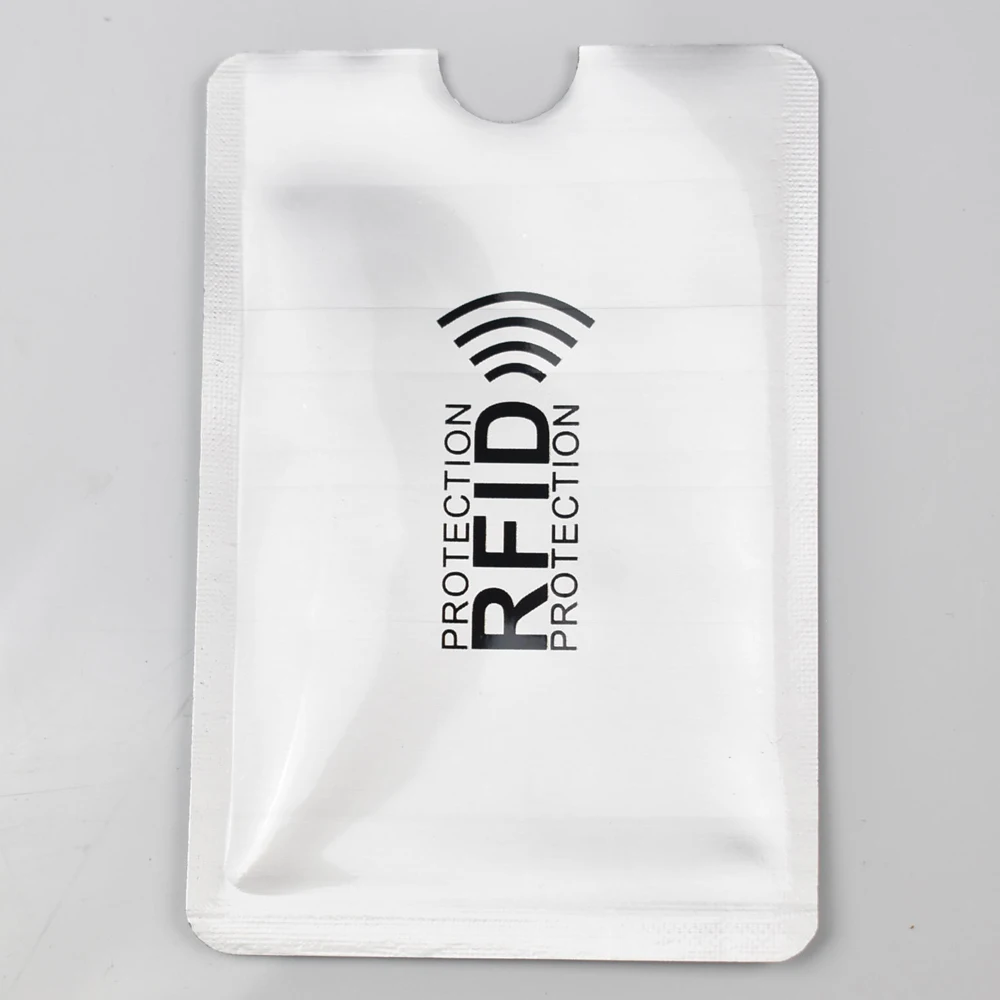 6PCS Anti Scan Rfid Blocking Reader Lock Bank Card Holder ID Case Protection Metal Credit Aluminium | Безопасность и защита