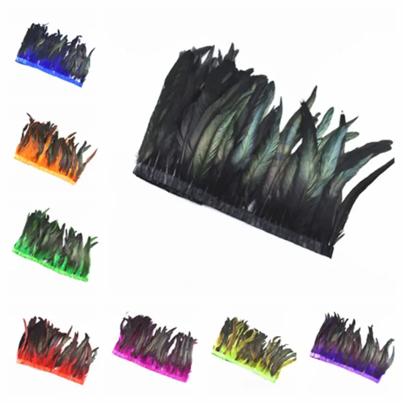 1 м/лот естественное окрашивание фазан Петушиный Хвост перья планки 25-30 см DIY