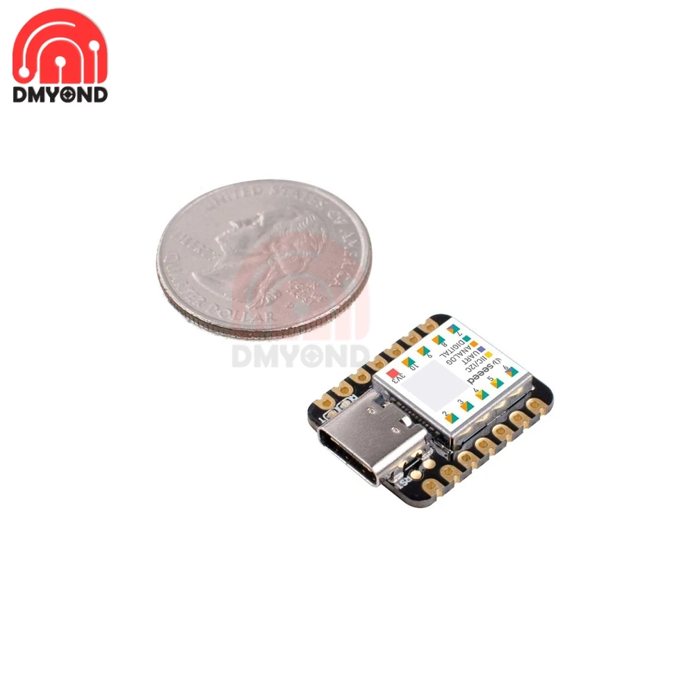 Плата микроконтроллера Mini XIAO Mikrocontroller SAMD21 Cortex M0 + Nano 48 МГц USB Type c SPI для Arduino|Детали и