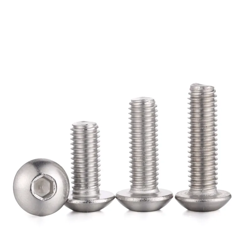 10 шт. винты с круглой головкой из нержавеющей стали M5 304 шестигранный болт
