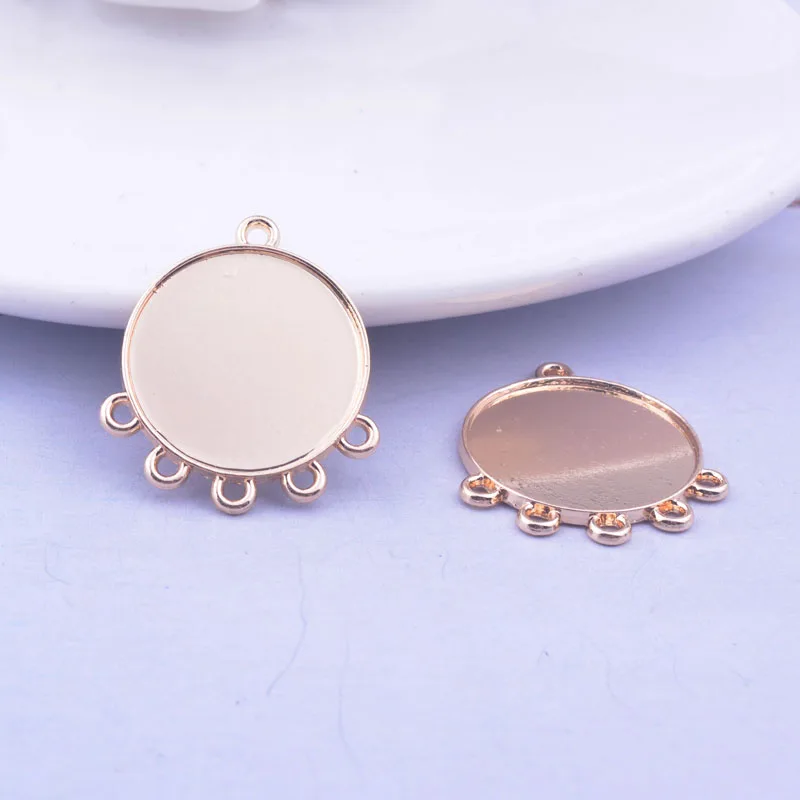 Соединители для сережек сделай сам под античное серебро бронзу основа с