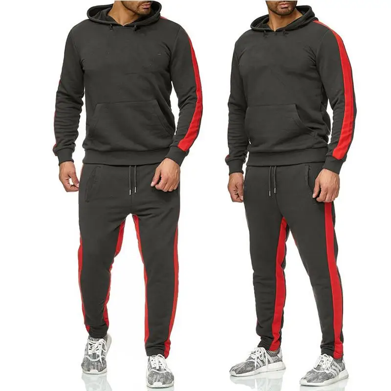 

2021 New 2 Pieces of Men's Sportswear Wwith Hood + Standard Pants Hooded Sweatshirt Men's Casual Wear S-3XL