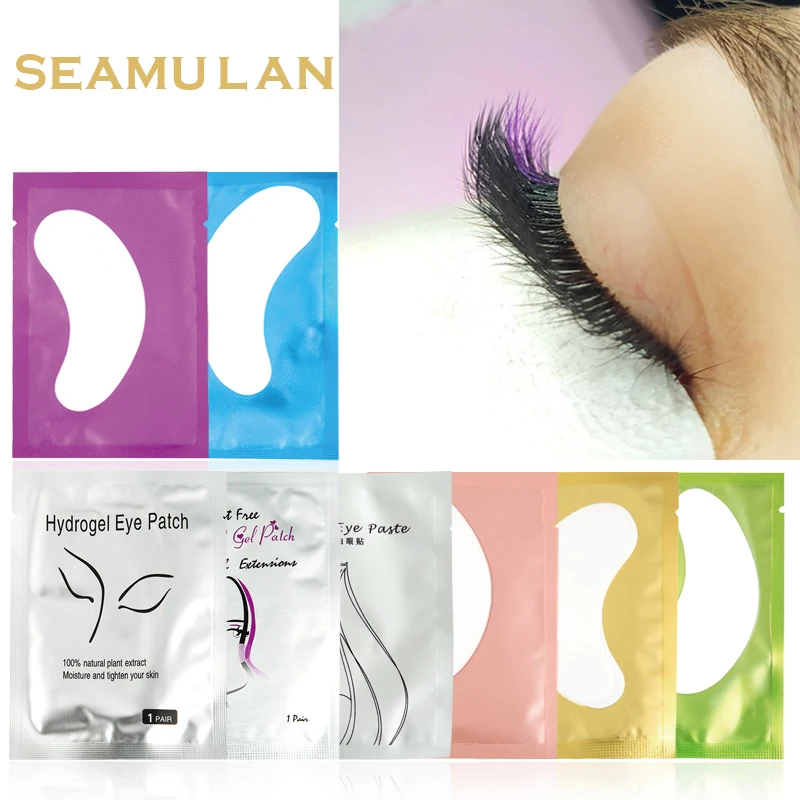 Патчи бумажные безворсовые под глаза для наращивания ресниц наклейки