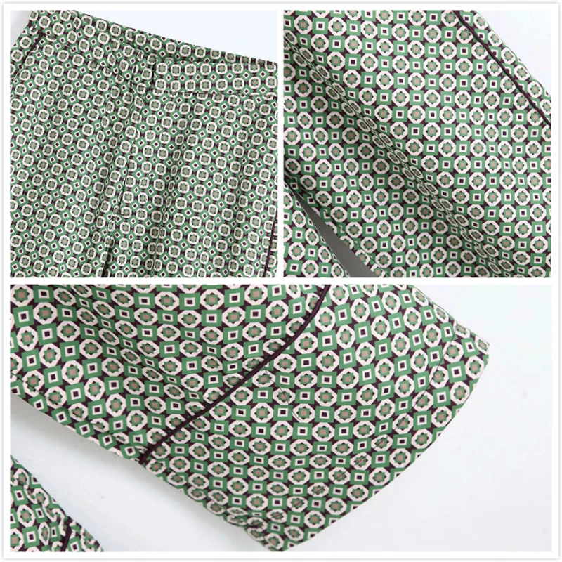 Женский костюм из двух предметов рубашка с длинным рукавом и брюки жемчужным