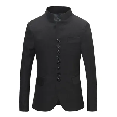 4XL китайский костюм куртка приталенный воротник Мандарин традиционная одежда