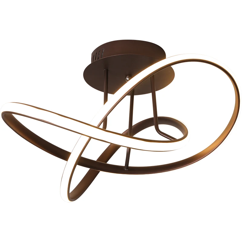 Современная светодиодная люстра черного/белого цвета для гостиной спальни