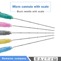 free shipping blunt tip micro cannula needle 18g 21g 22g 23g 25g 27g 30g for skin lifting and firming micro cannula blunt tip