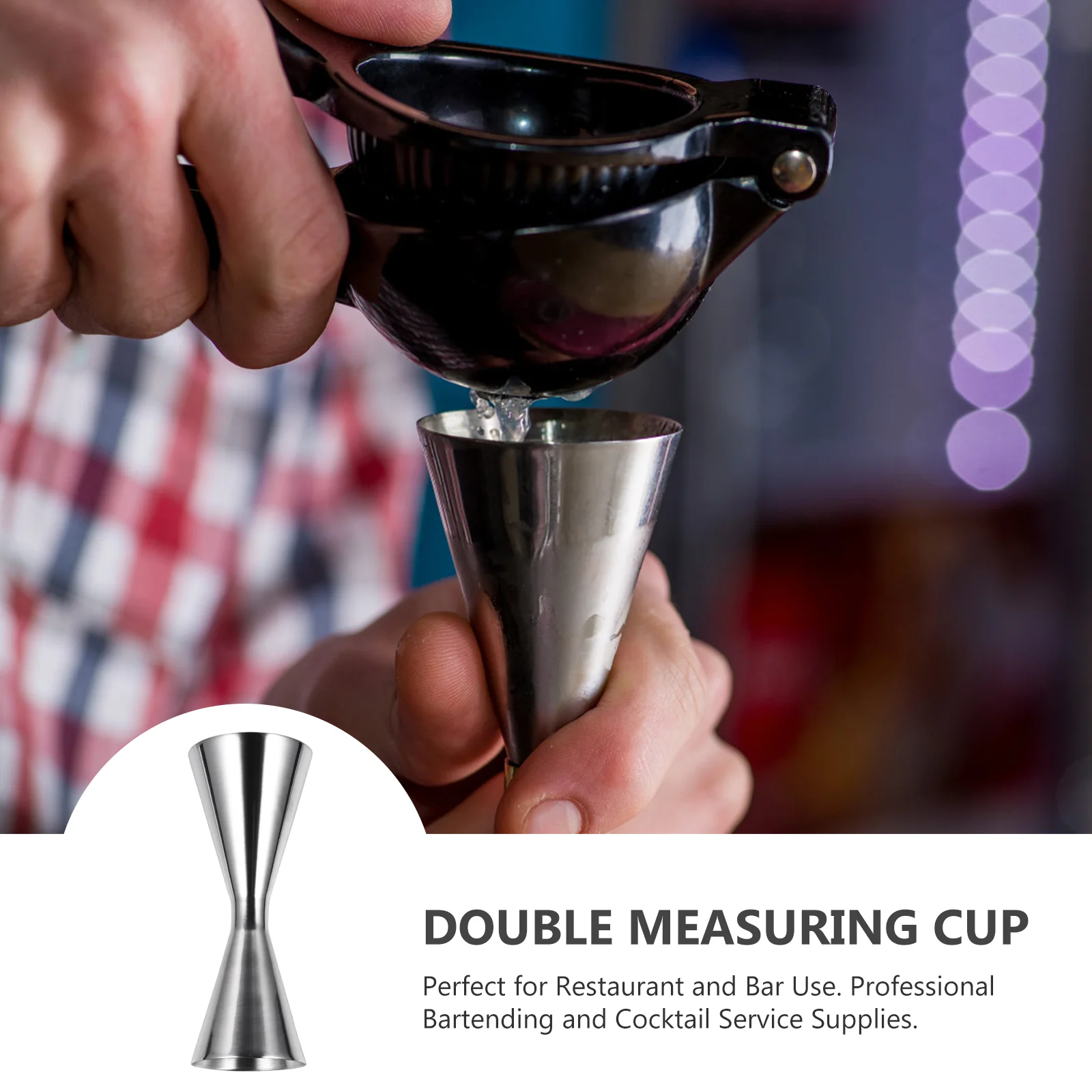 Мерная чашка для коктейлей из нержавеющей стали (30/45 мл) 1 шт. | Дом и сад
