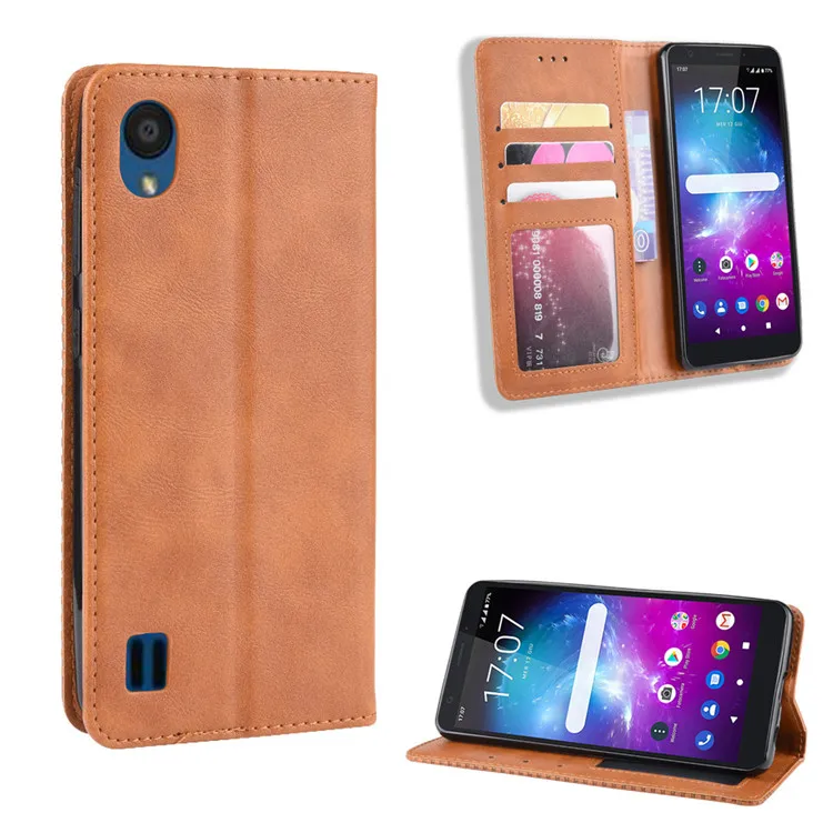 Для zte Blade A5() Чехол кошелек Флип Стиль Винтаж PU кожа магнит задняя крышка телефона для zte Blade A5 с фоторамкой