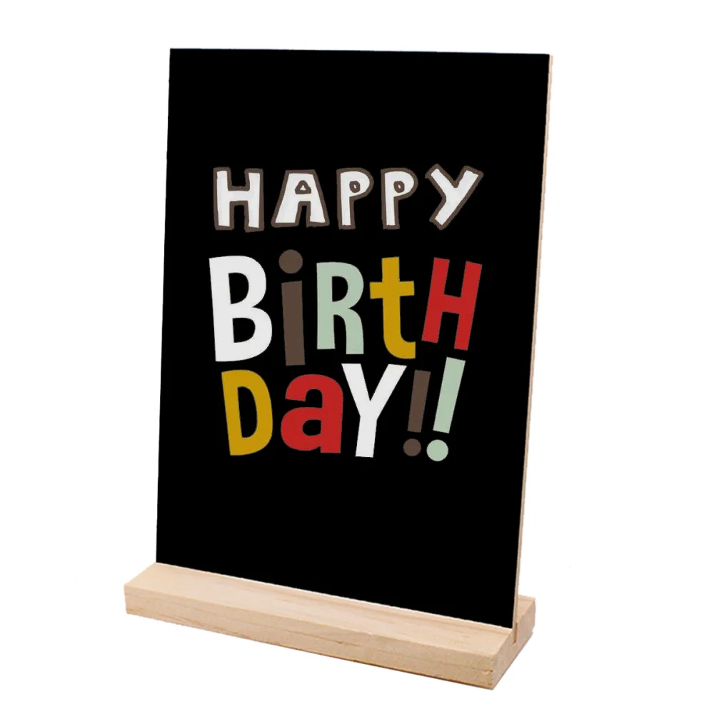 

Chalkboard Sign Single-Sided Erasable Message Board Blackboard Desktop Decor Signs Small Blackboard with Bases for DIY Home Deco