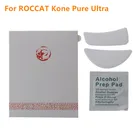 Коньки для игровой мыши Tiger, 1-компл.упак., для ROCCAT Kone, Pure Ultra Mouse, белые, скользящие, с изогнутыми краями, улучшенная версия