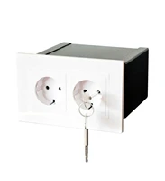 imitation double plug european standard socket wall safe security secret hidden stash box