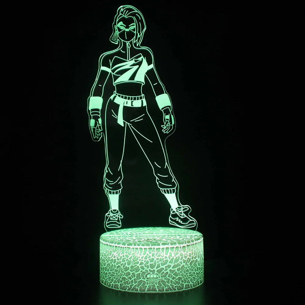 

3D Night Light Alpaca Reaper Parachute Colorful Table Lamp Creative Gift Lamp