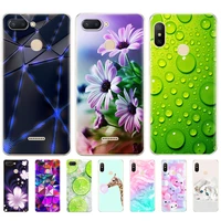for xiaomi redmi 6 pro silicone case fully protects soft tpu back cover for xiaomi redmi 6 bumper silicone case phone bag flower