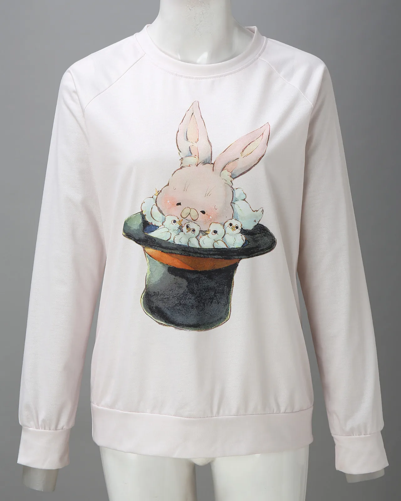 57# Spring Oversized Sweatshirt Cartoon Printed And Kawaii Hoodies For Women Top Clothes Hoody Female Full Sleeve Sweatshirts