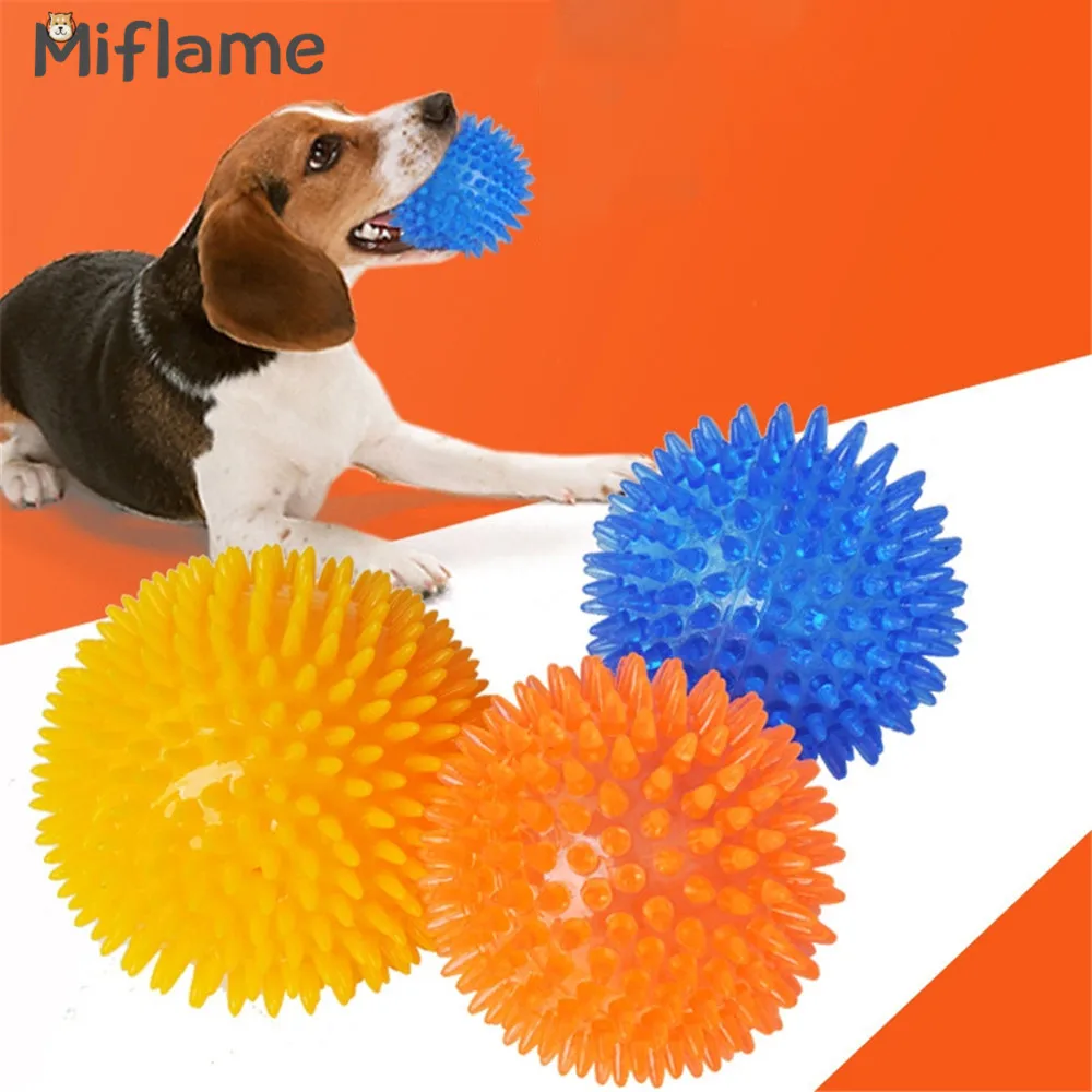 Мяч Miflame для кобелей собак игрушки лабрадор мопс Жевательная пищалка аксессуары