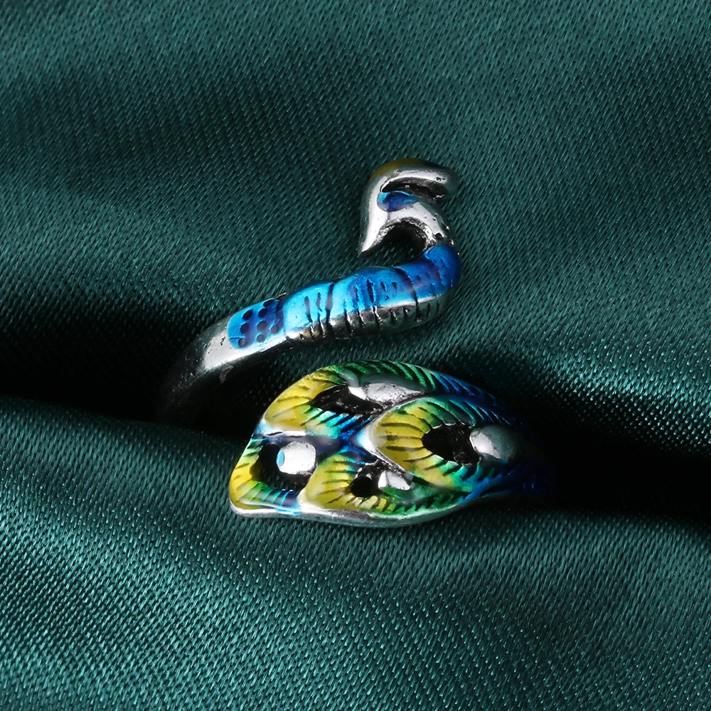 Наперсток для вязания регулируемый из сплава в форме павлина 1 шт. | Дом и сад