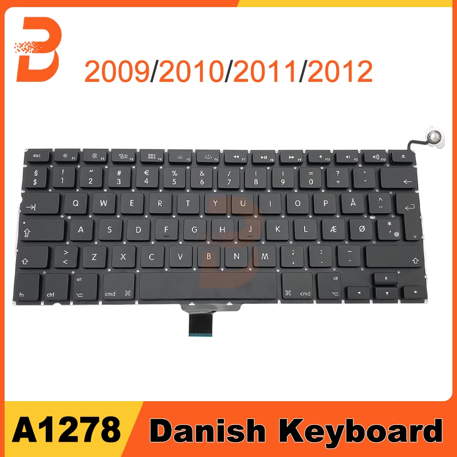 

Клавиатура A1278 Датская для Macbook Pro, 13 дюймов
