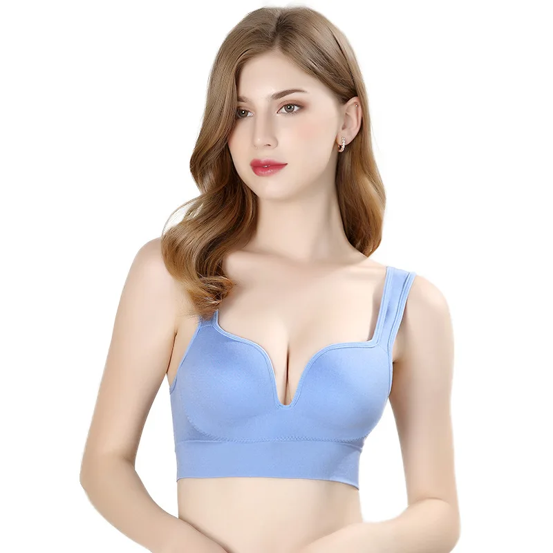 

Sports Non-Steel Ring Gathered Underwear Foreign Trade Special Attack 3D Shock-Proof Support Vest-Type Sleep Bra