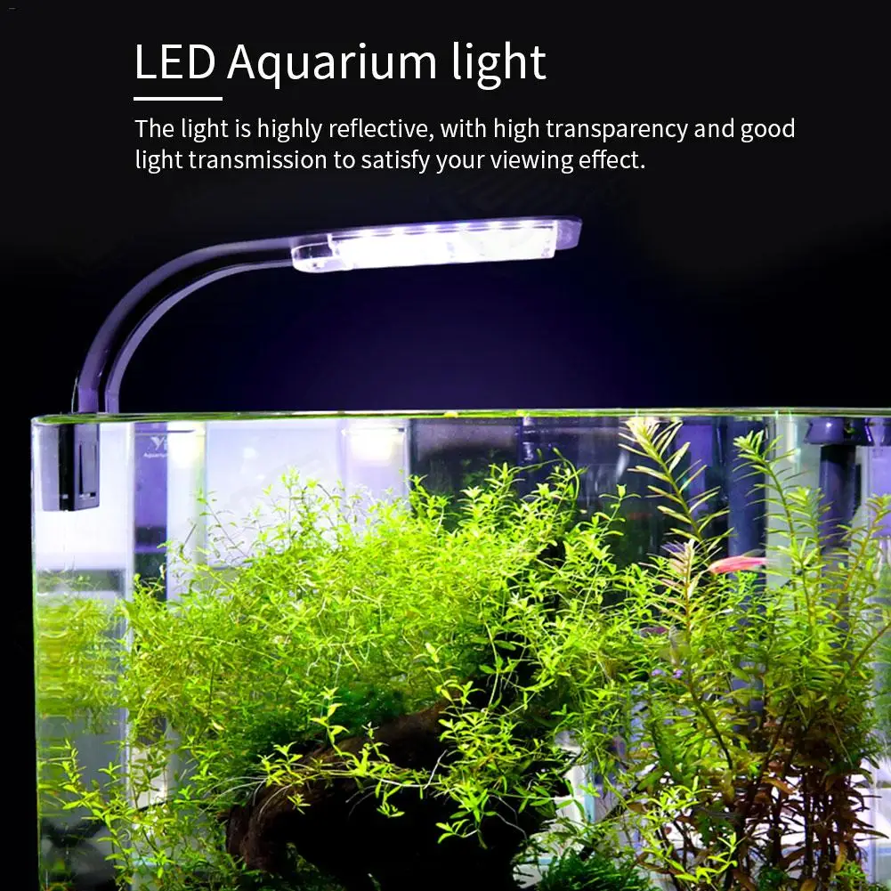 Супер тонкие светодиодные аквариумные лампочки клип на светодиодный освещение