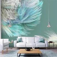 custom mural wallpaper modern minimalist abstract color wave line background wall decor living room bedroom art papel de parede