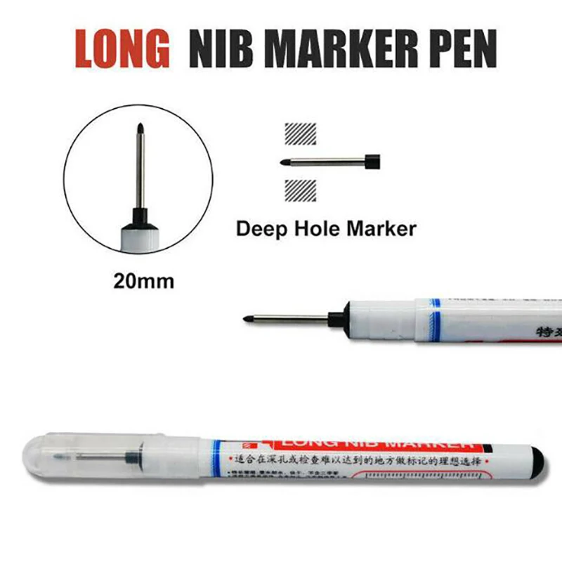 High Quality Long Head Markers Woodworking Decoration Multi-purpose Deep Hole Marker Pens Tool | Инструменты